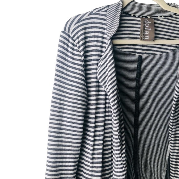 Anthropologie Size XS Dolan Left Coast Striped Open Front Cardigan Sweater Knit - Picture 3 of 7